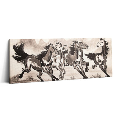 Obraz canvas 125x50 cm Cválající koně