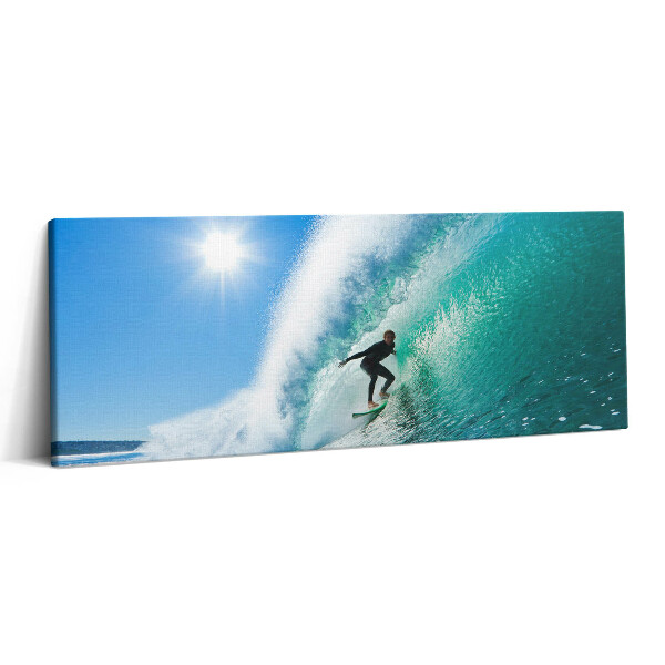 Obraz canvas 125x50 cm Surfování na Havaji