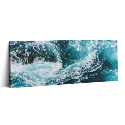 Obraz canvas 125x50 cm Vířící zpěněné vlny