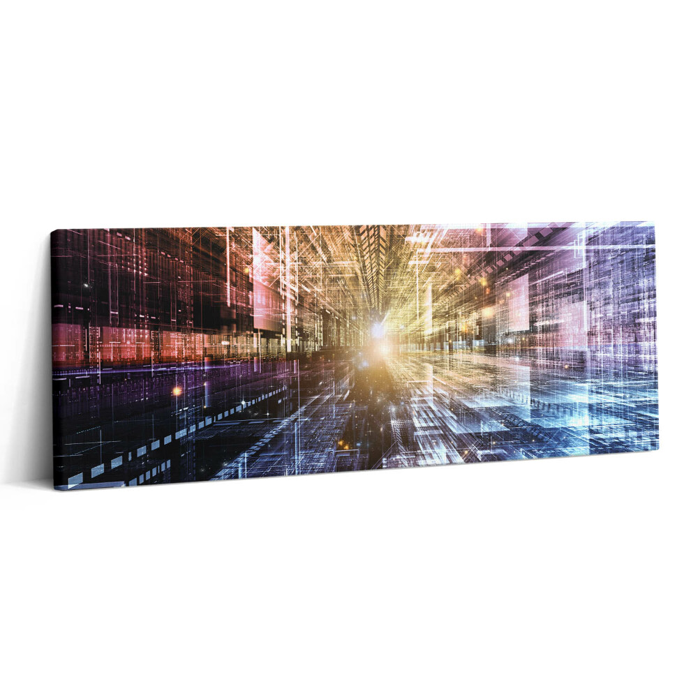 Obraz canvas 125x50 cm Abstraktní vzor světel