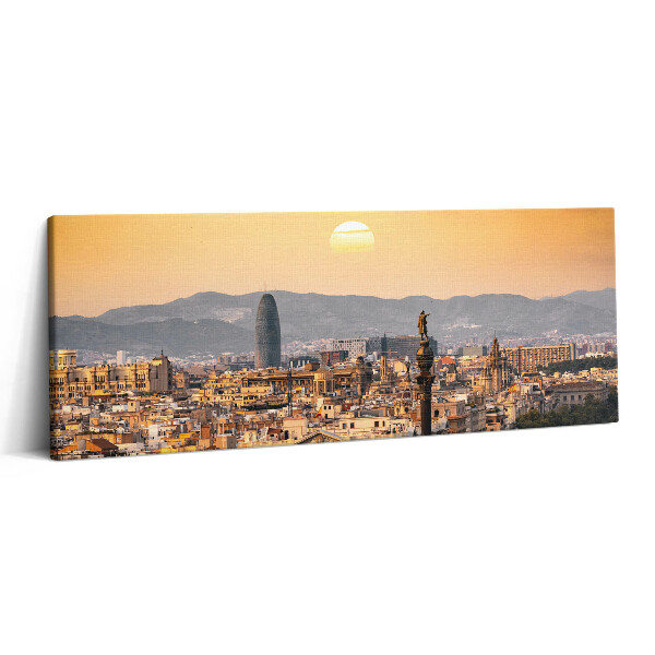 Obraz canvas 125x50 cm Krajina chrámu Sagrada Familia v Barceloně