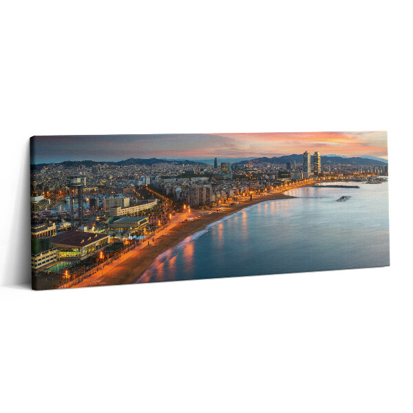 Obraz canvas 125x50 cm Východní pláž v Barceloně