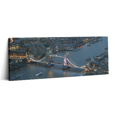 Obraz canvas 125x50 cm Tower Bridge v Londýně v noci