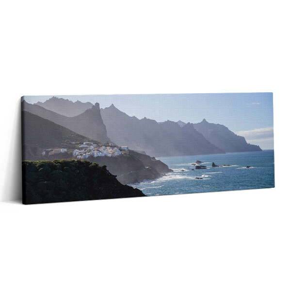 Obraz canvas 125x50 cm Pohled na hory u oceánu