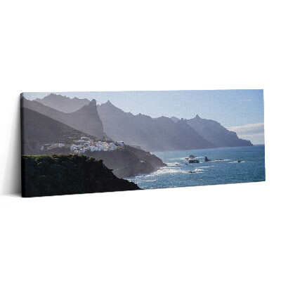 Obraz canvas 125x50 cm Pohled na hory u oceánu