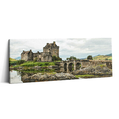 Obraz canvas 125x50 cm Hrad Eilean Donan ve Skotsku