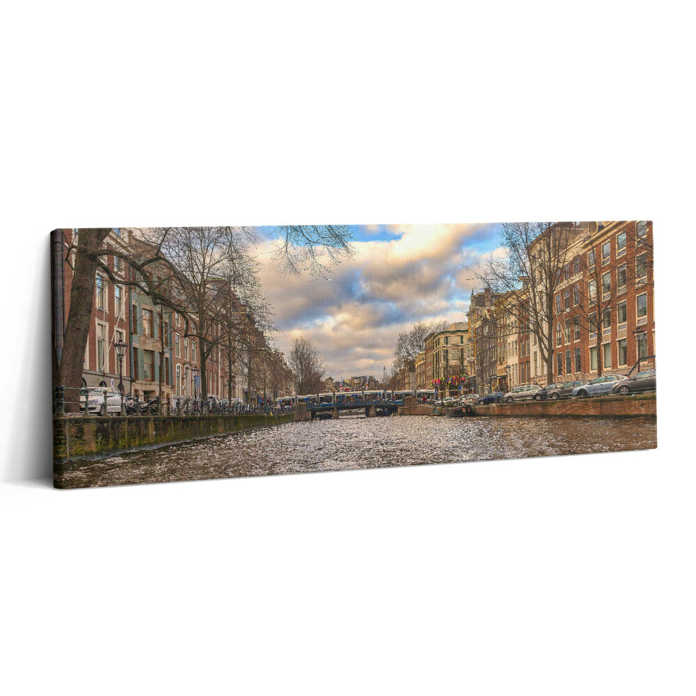 Obraz canvas 125x50 cm Rotterdamský kanál