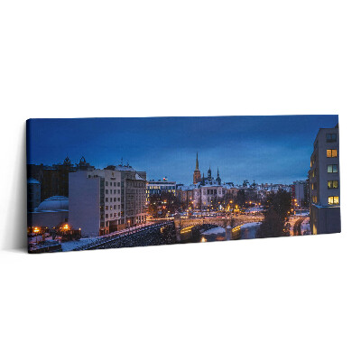Obraz canvas 125x50 cm Panorama města Plzně v České republice