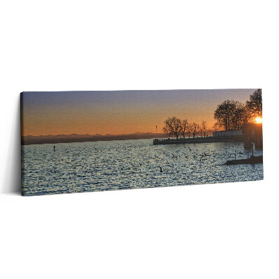 Obraz canvas 125x50 cm Bodamské jezero v Německu