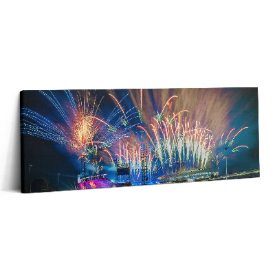 Obraz canvas 125x50 cm Nový rok v Birminghamu