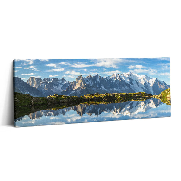 Obraz canvas 125x50 cm Francouzské Alpy v údolí Chamonix