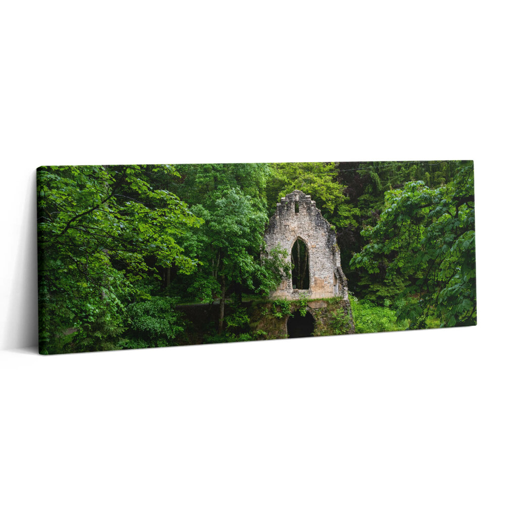 Obraz canvas 125x50 cm Ruiny staré kaple Chamonix Francie