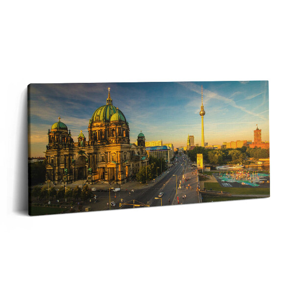 Obraz na plátně 140x70 Pohled na město Berlín
