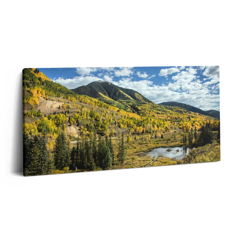 Obraz na plátně 140x70 Krajina s horskou vegetací