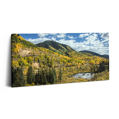 Obraz na plátně 140x70 Krajina s horskou vegetací