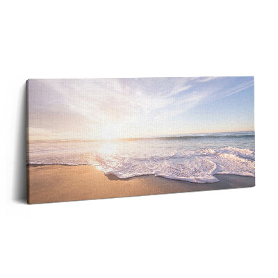 Obraz canvas 140x70 cm Východ slunce nad pláží a mořem