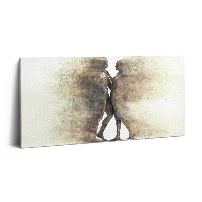 Obraz canvas 140x70 cm Abstraktní lidé a písek