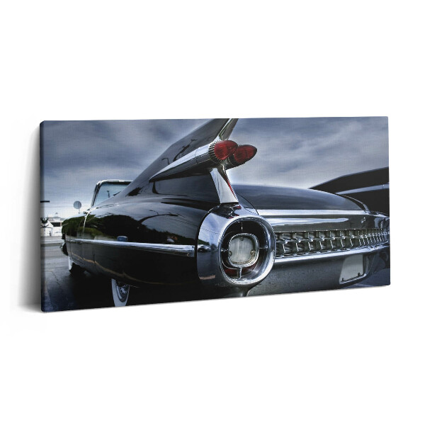Obraz na plátně 140x70 Historický černý vůz Cadillac