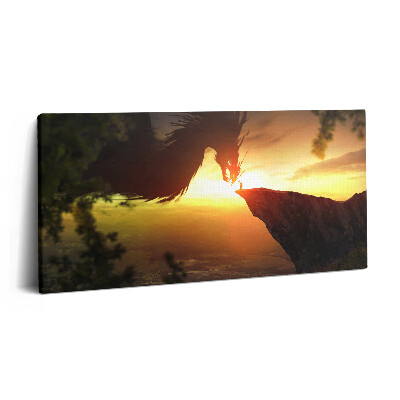 Obraz z fotografie na plátně 140x70 cm Svět fantazie drak