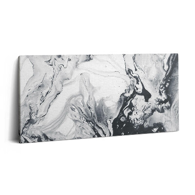Obraz na plátně 140x70 Tušová abstrakce - mramorová tuš