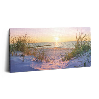 Obraz na plátně 140x70 Polské moře - opalování