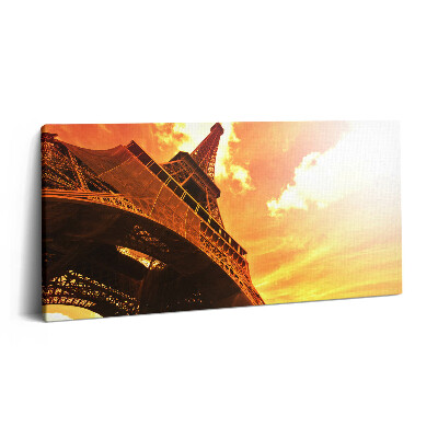 Obraz canvas 140x70 cm Atrakce Eiffelovy věže v Paříži