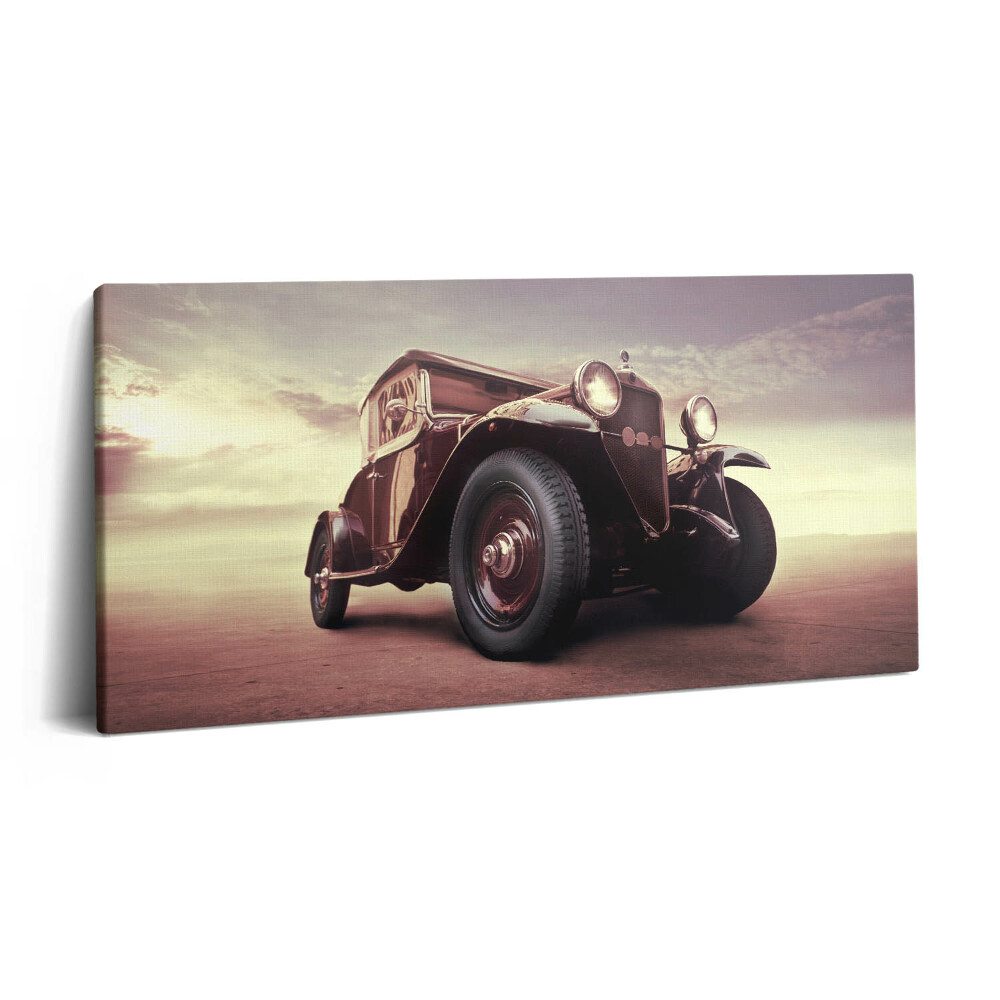 Obraz z fotografie na plátně 140x70 cm Auto ve stylu vintage