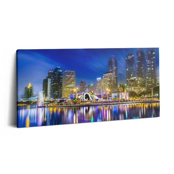Obraz z fotografie na plátně 140x70 cm Město plné barev