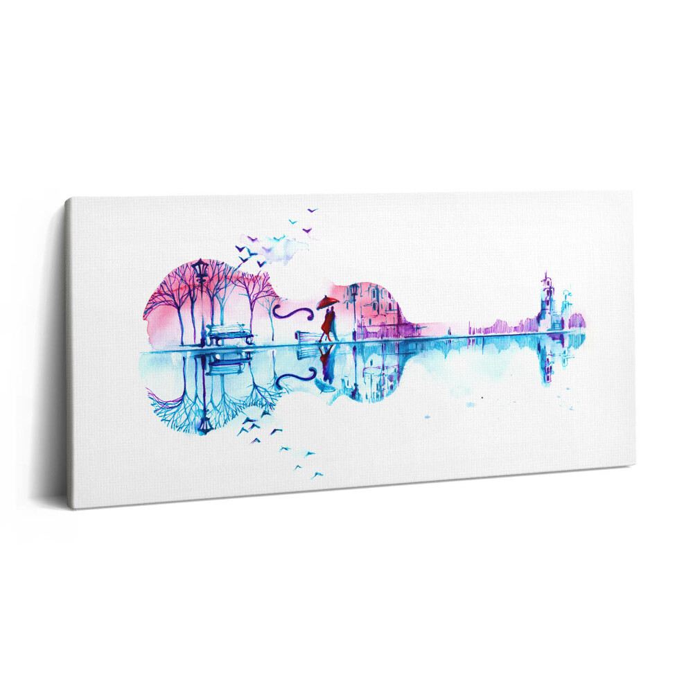 Obraz na plátně 140x70 Malba celadonu s parkem