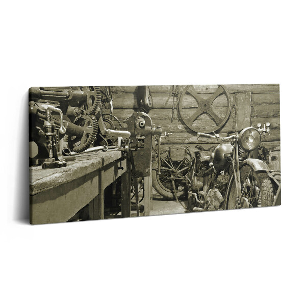 Obraz canvas 140x70 cm Staré motocykly
