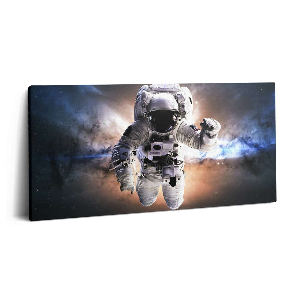 Obraz z fotografie na plátně 140x70 cm Astronaut ve vesmíru