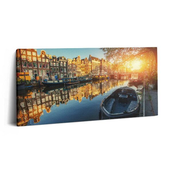 Obraz canvas 140x70 cm Město Amsterdam