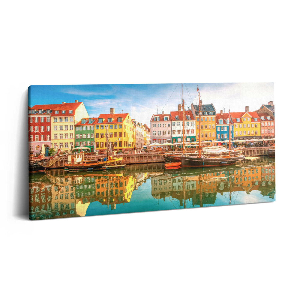 Obraz canvas 140x70 cm Město u vody