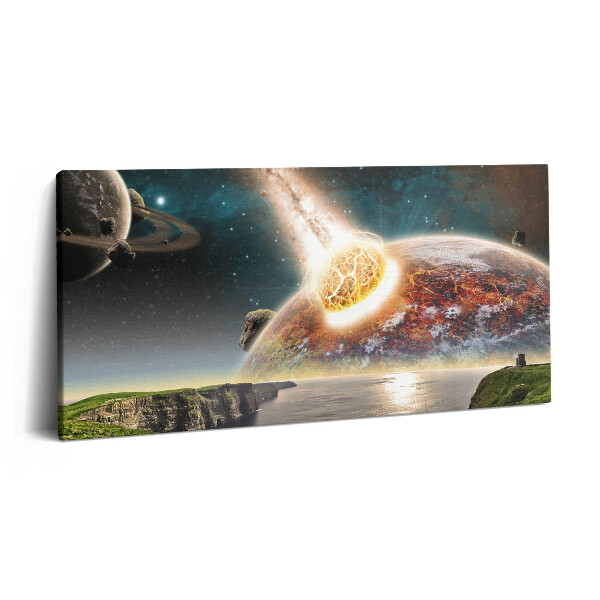 Obraz z fotografie na plátně 140x70 cm Planety na konci světa