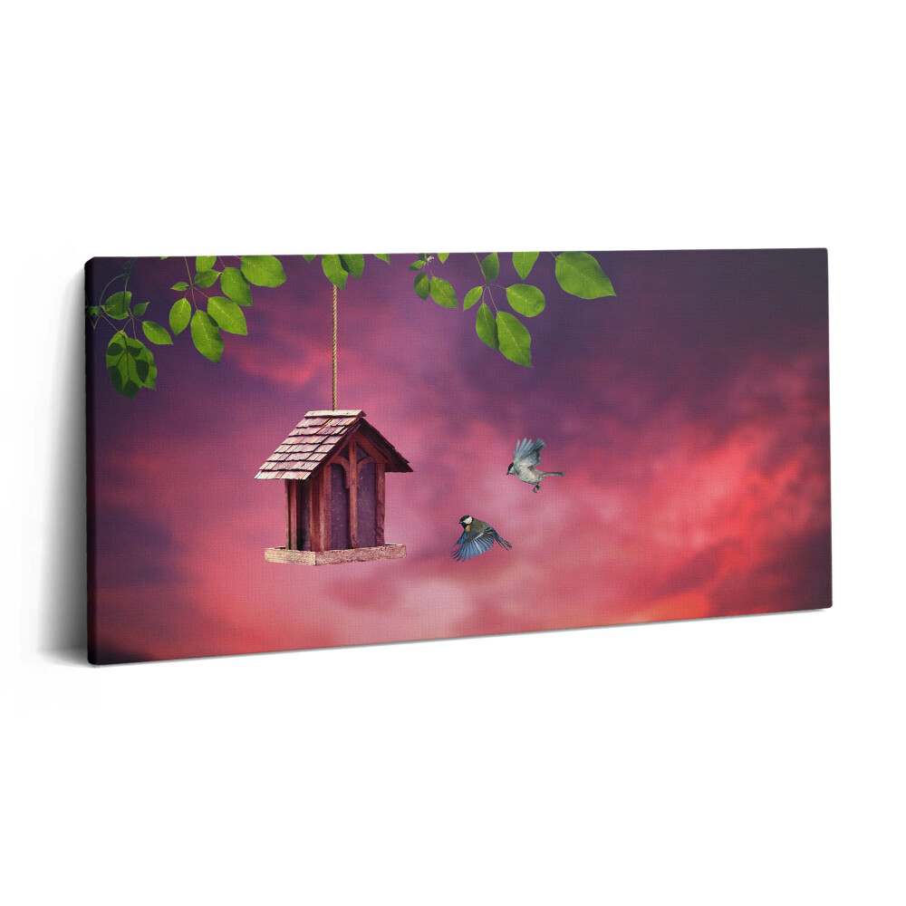 Obraz z fotografie na plátně 140x70 cm Klec na hřídele