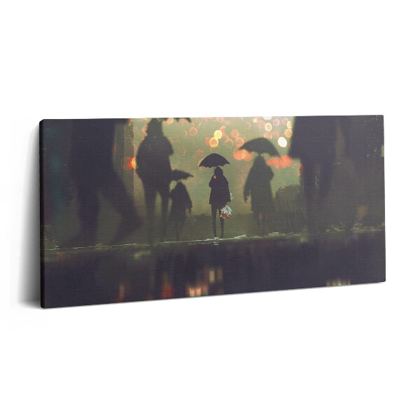 Obraz canvas 140x70 cm Lidé se stíny