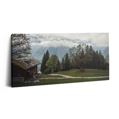 Obraz z fotografie na plátně 140x70 cm Malebný pohled na hory