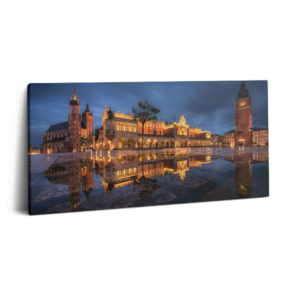 Obraz z fotografie na plátně 140x70 cm Sukiennice na hlavním krakovském náměstí