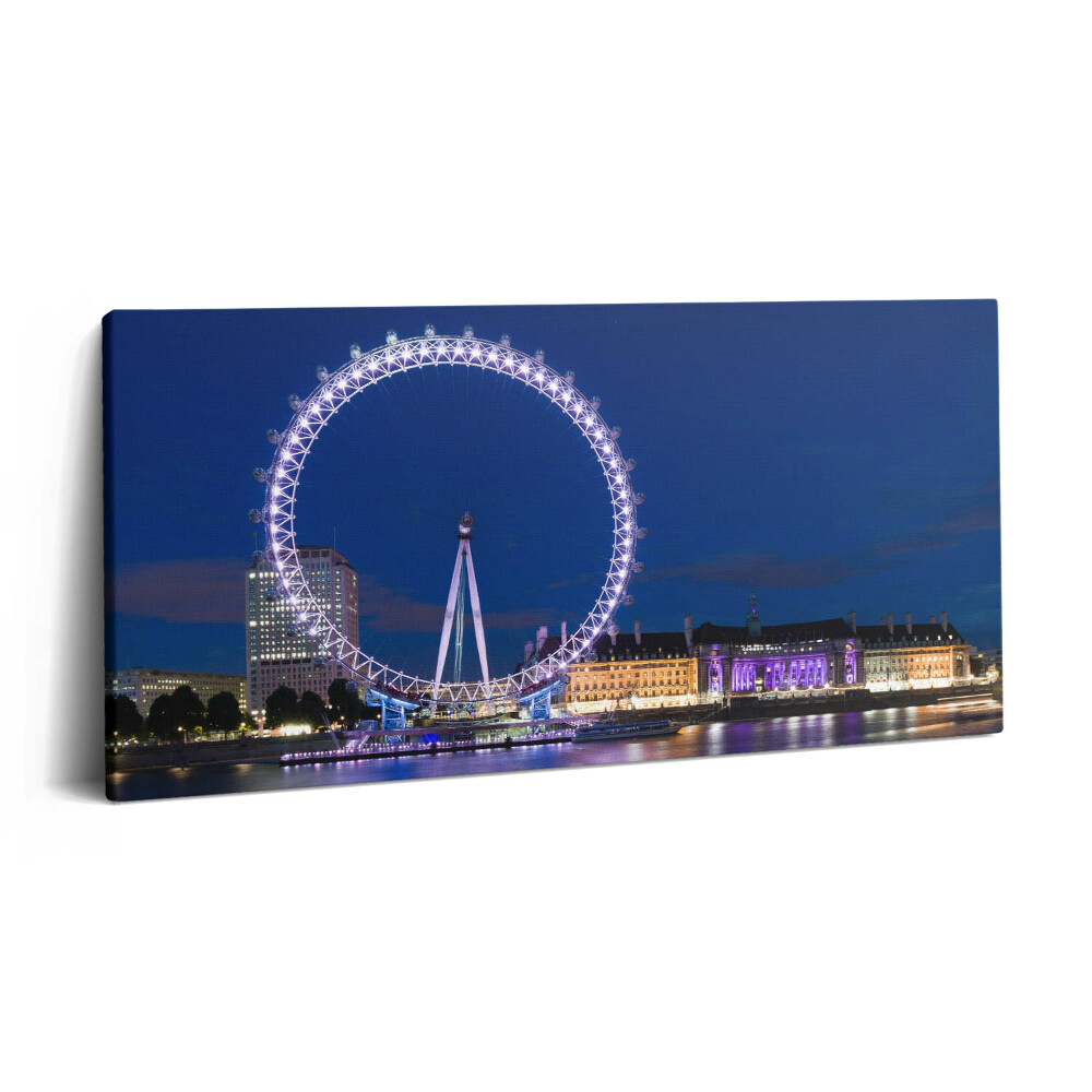 Obraz canvas 140x70 cm Ruské kolo London Eye Londýn