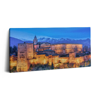 Obraz z fotografie na plátně 140x70 cm Andaluské hradby v Granadě