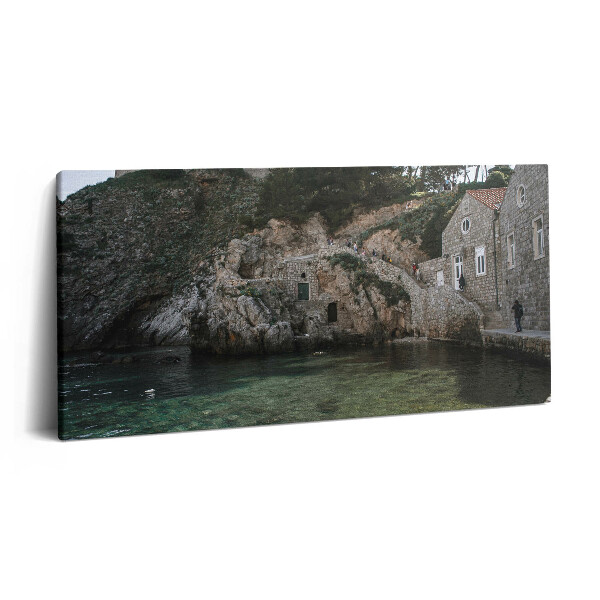 Obraz na plátně 140x70 Dubrovnická čtvrť