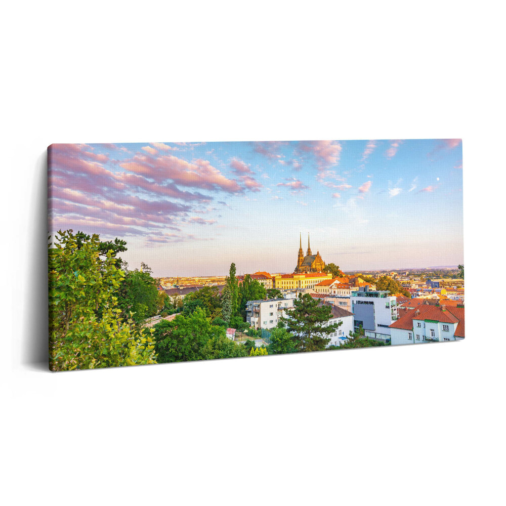 Obraz z fotografie na plátně 140x70 cm Budovy Brno Česká republika