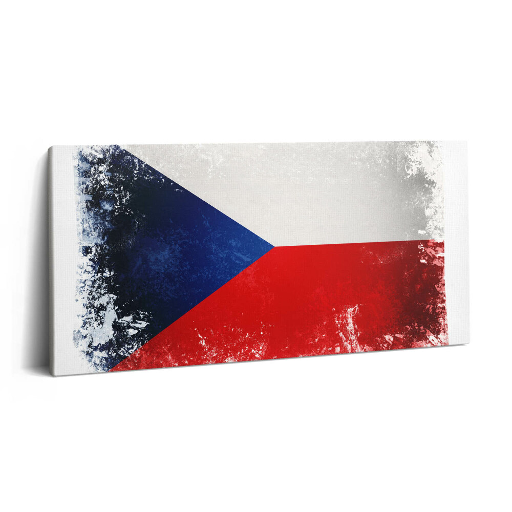 Obraz z fotografie na plátně 140x70 cm Česká vlajka