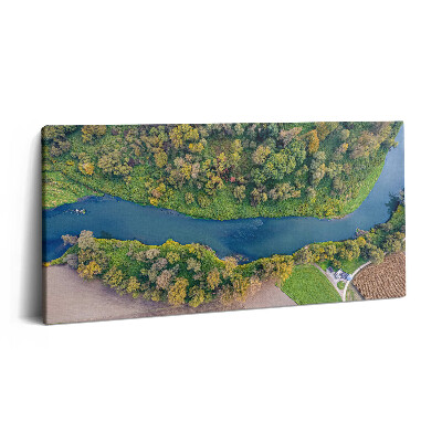 Obraz z fotografie na plátně 140x70 cm Řeka Odra v České republice