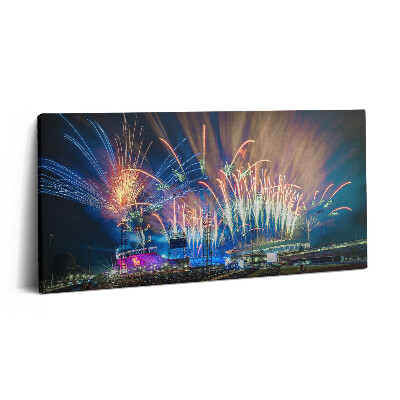 Obraz na plátně 140x70 Nový rok v Birminghamu