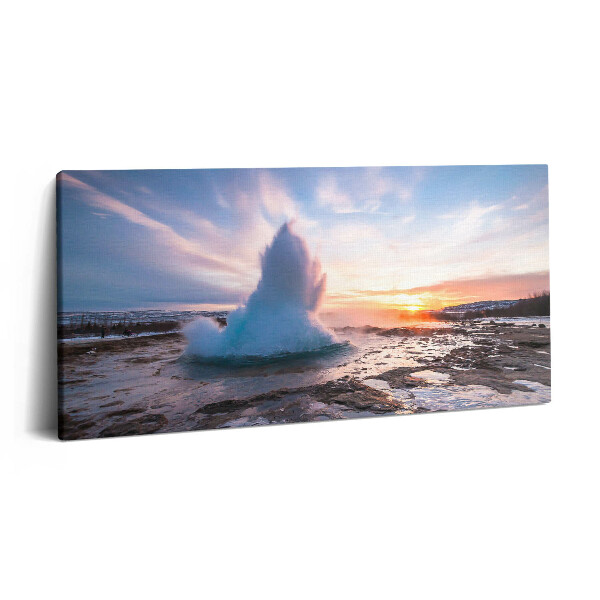 Obraz canvas 140x70 cm Gejzír na ostrově Island
