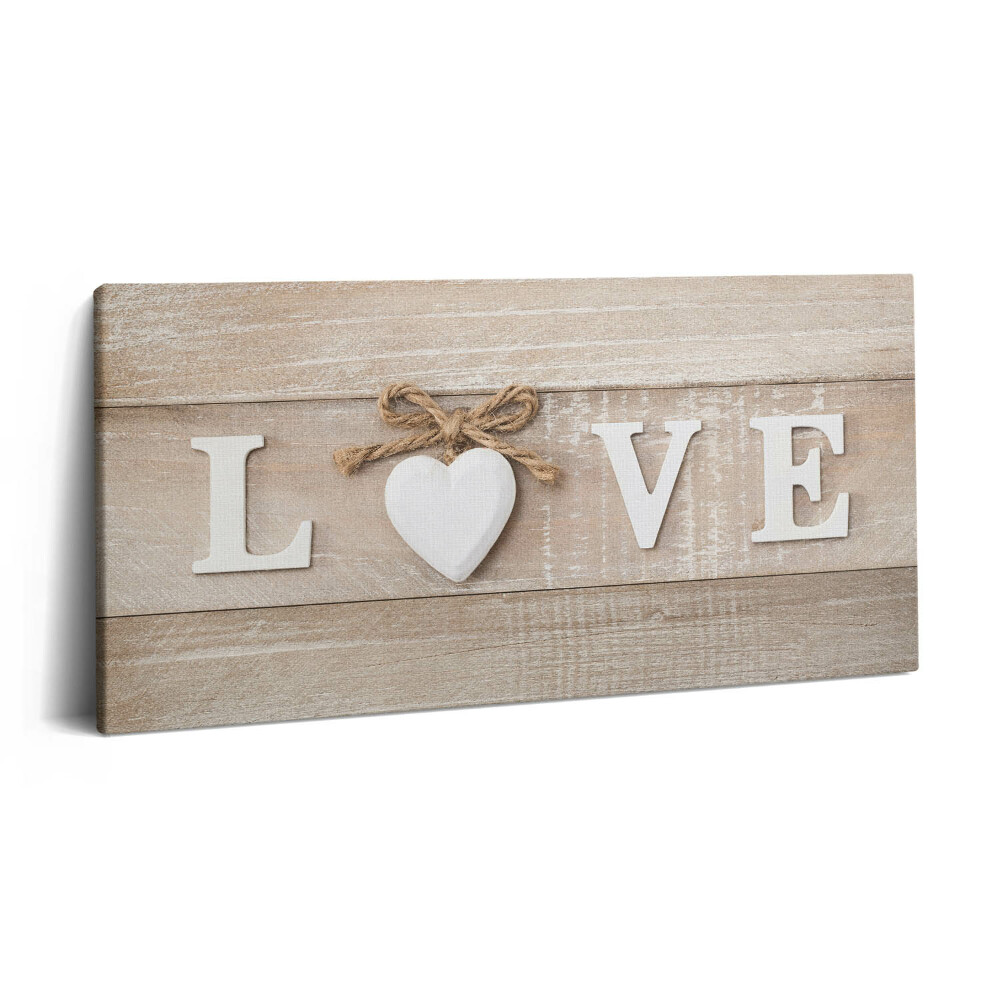 Obraz na plátně 140x70 Nápis Love