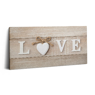 Obraz na plátně 140x70 Nápis Love