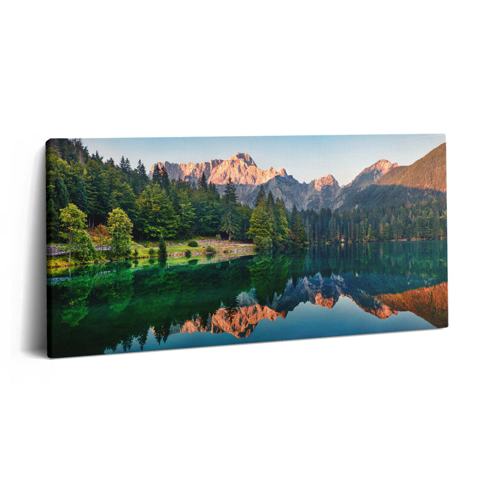 Obraz na plátně 140x70 Jezerní krajina