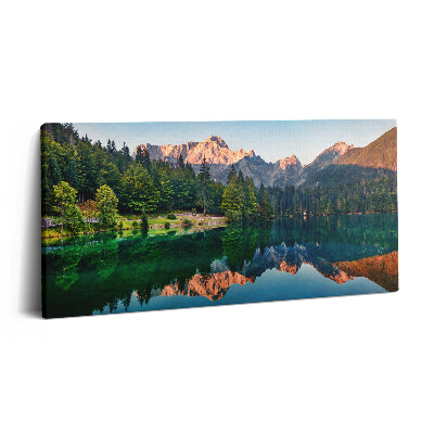Obraz na plátně 140x70 Jezerní krajina